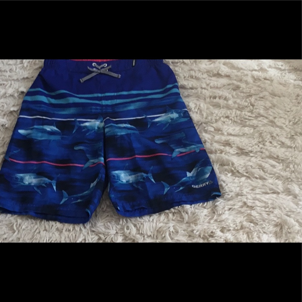Quiksilver Blue Shark Print Boardshorts